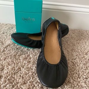 Matte Black Tieks Flats